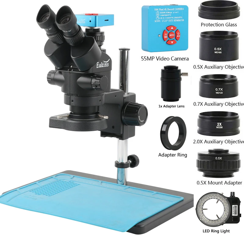 Digital Magnifier Reading - 3.5-90X Zoom Trinocular Stereo Kính Hiển