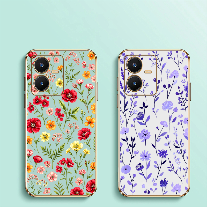 Cute Flower Pattern Case For V - đánh giá và giá Vivo V40