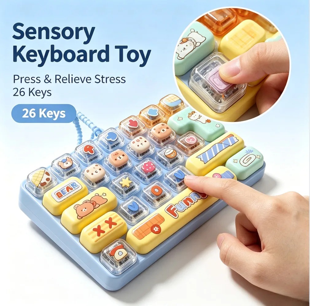 Cute Macaron 26 Keys Fidget Cl - đánh giá và giá Electronics Gadgets Bag