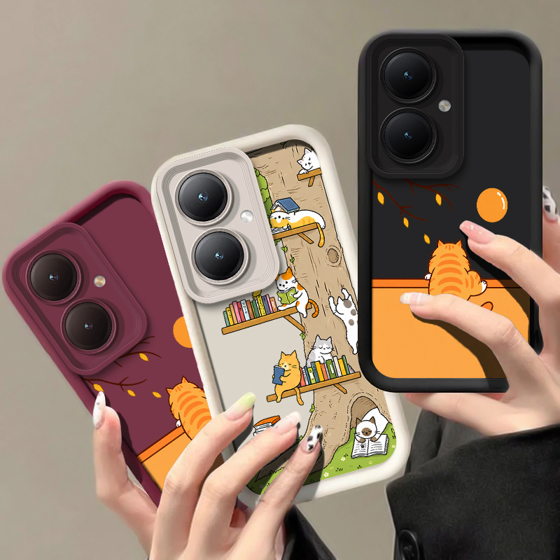 Cute Coloful Cats Phone Case F - đánh giá và giá Vivo Y28