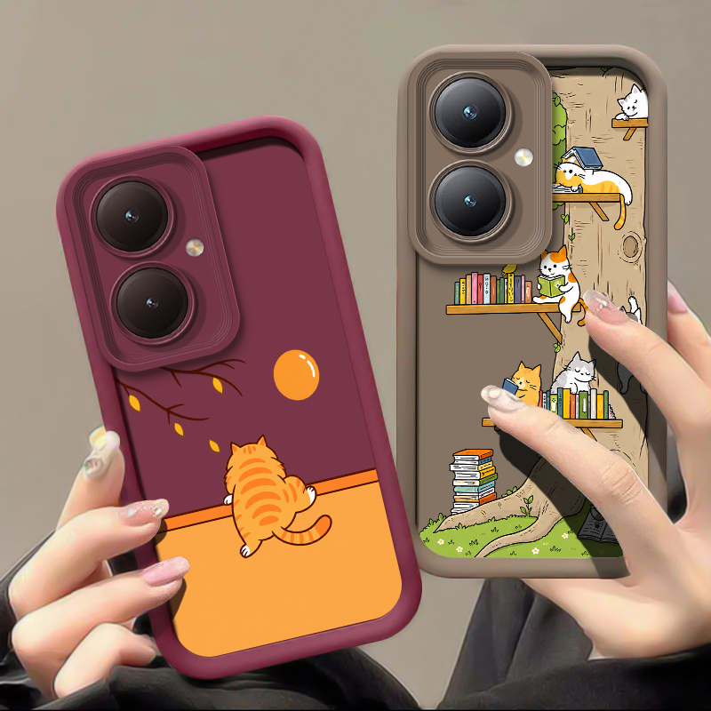 Cute Coloful Cats Phone Case F - đánh giá và giá Vivo Y28