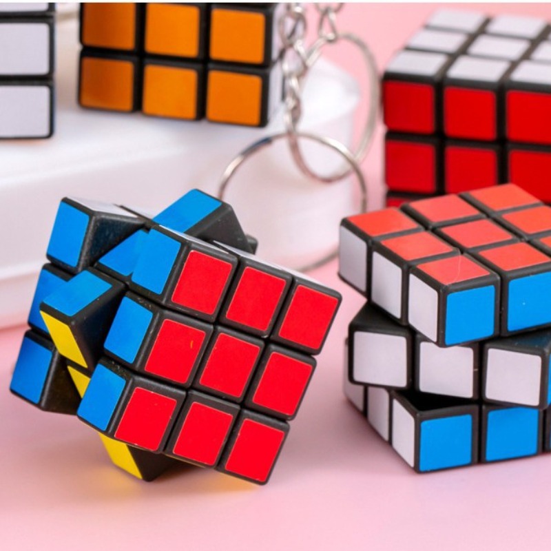 Mini 3x3 Magic Cube Keychain P - đánh giá và giá Electronics Gadgets Bag
