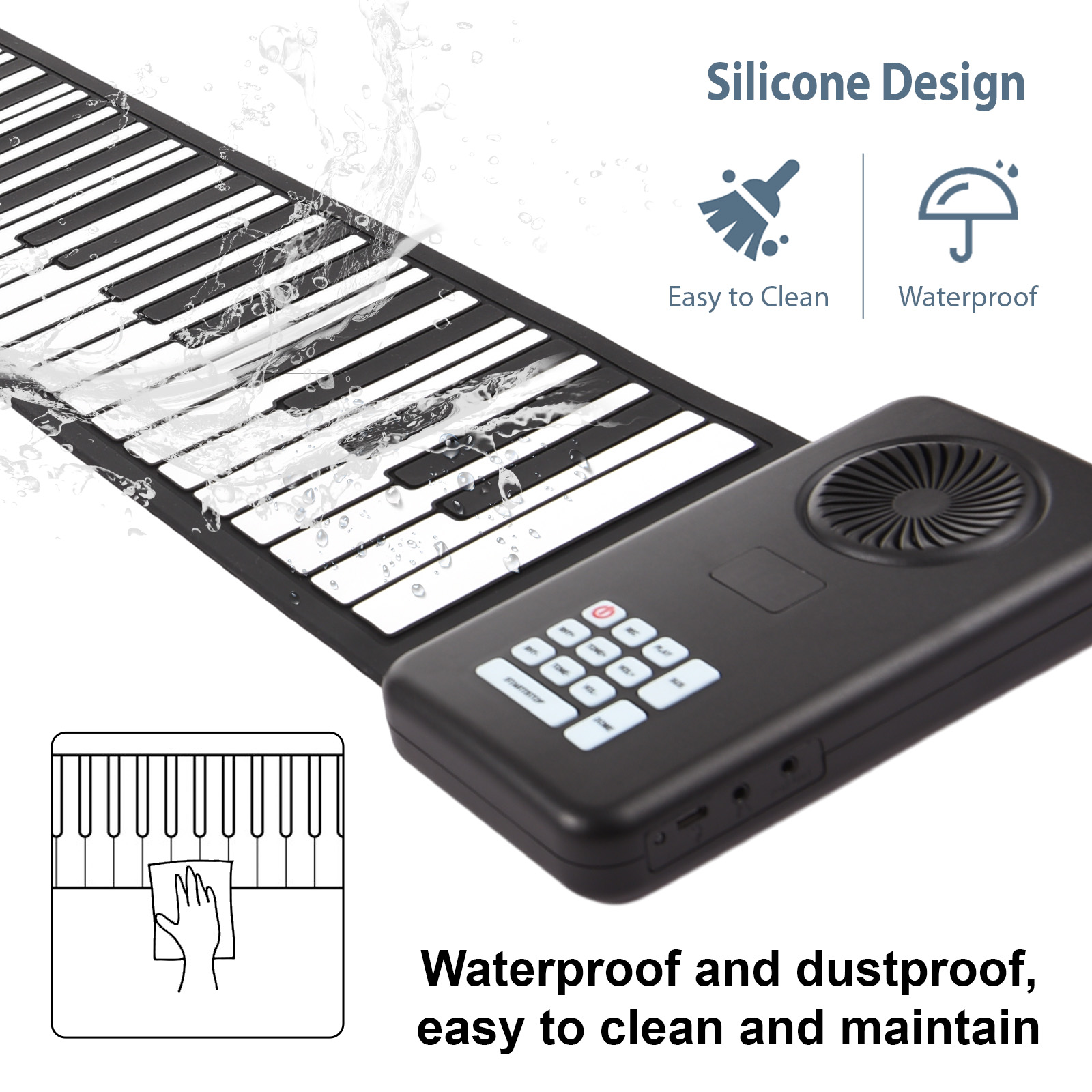88 Key Portable Piano Handroll - đánh giá và giá Unique Electronics Gadgets