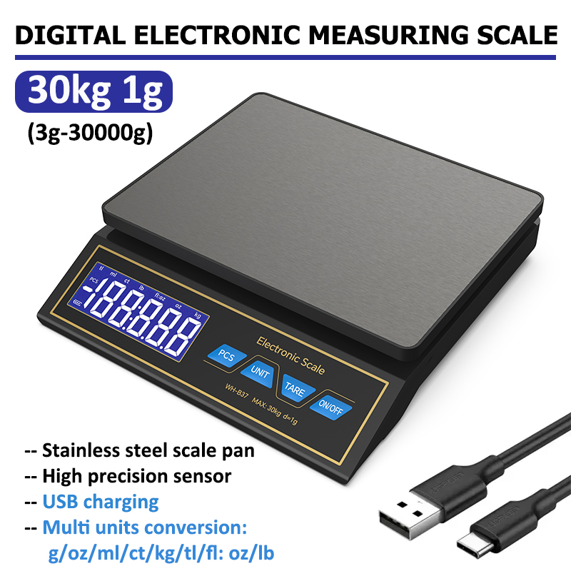 LCD Digital Kitchen Scale 30kg - đánh giá và giá Unique Electronics Gadgets