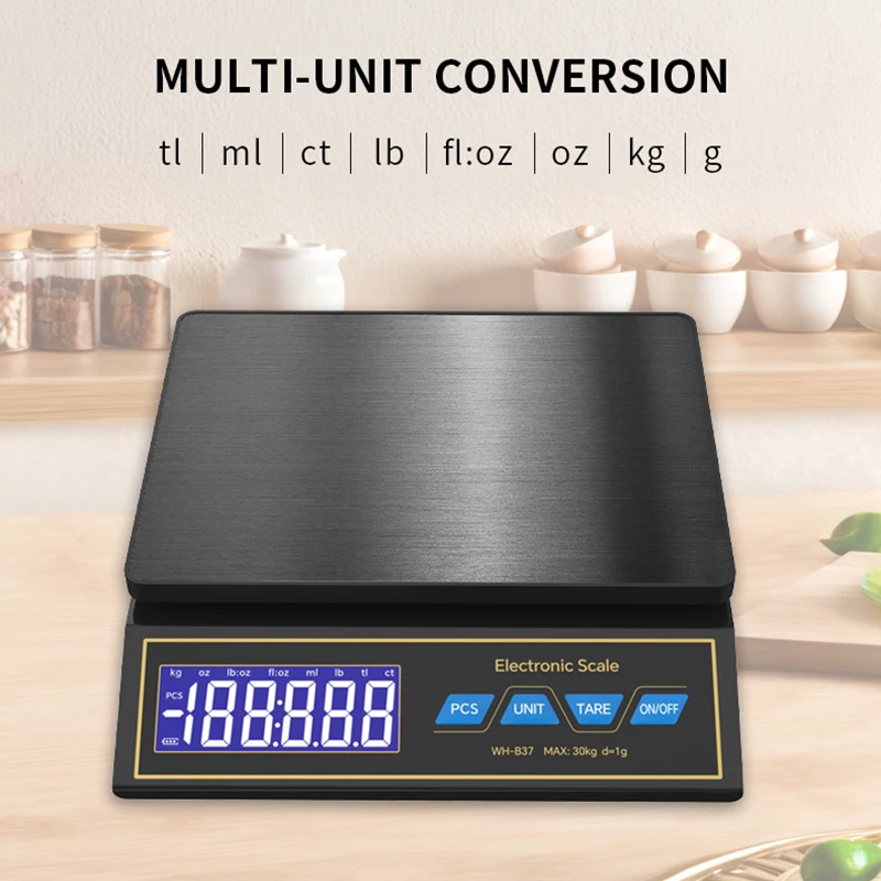 LCD Digital Kitchen Scale 30kg - đánh giá và giá Unique Electronics Gadgets