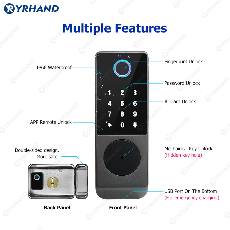 Tuya Smart lock Waterproof Wif - đánh giá và giá Unique Electronics Gadgets
